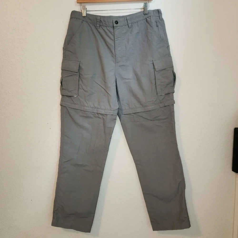 Lands'‎ End Women's Convertable Gray Cargo Pants, Size M